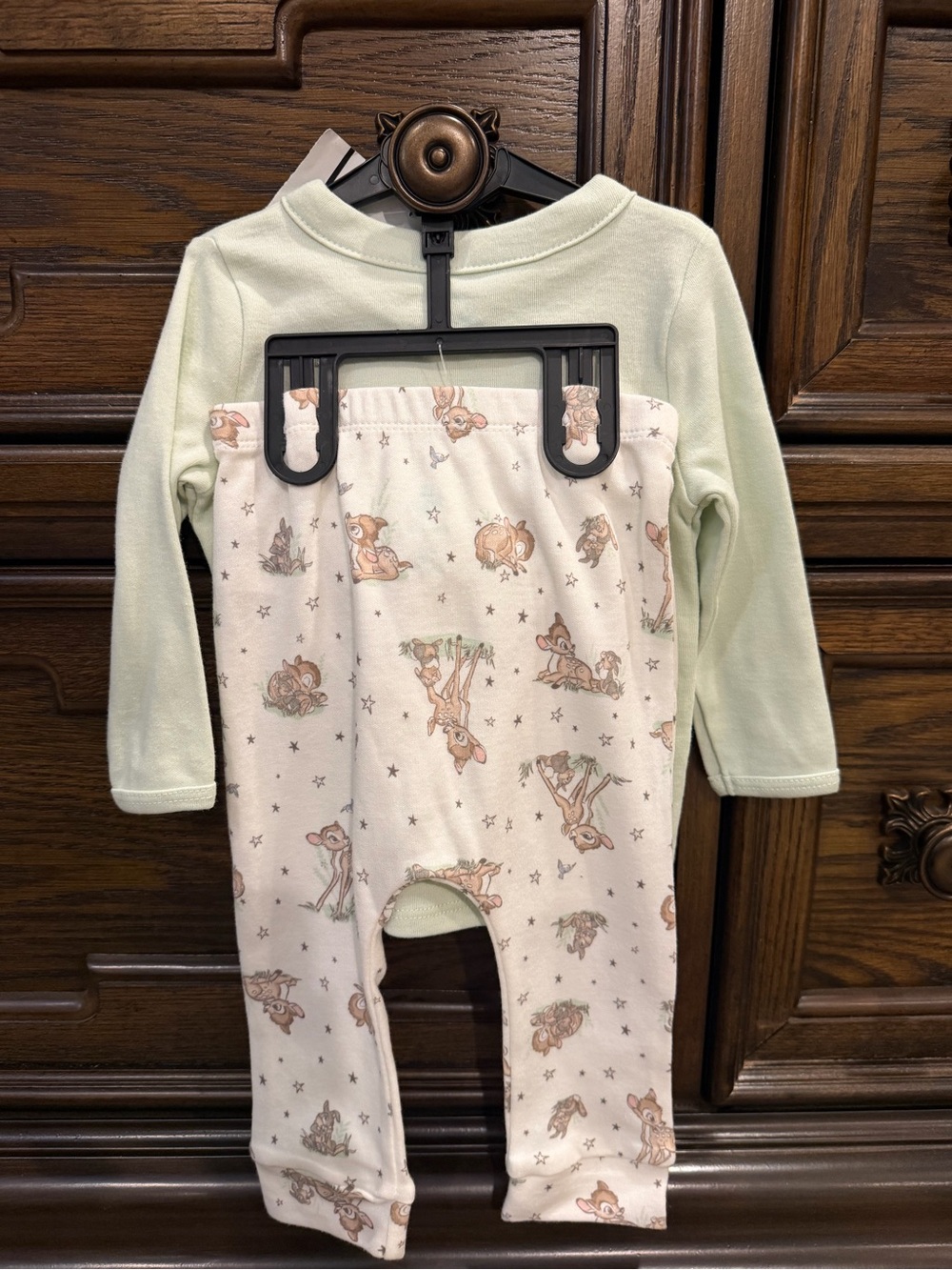 Disney Mint Green Bambi & Thumper Two-Piece Pajama Set with Hat - Picture 3 of 3